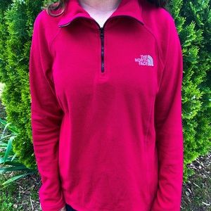 North Face pink sweatshirt